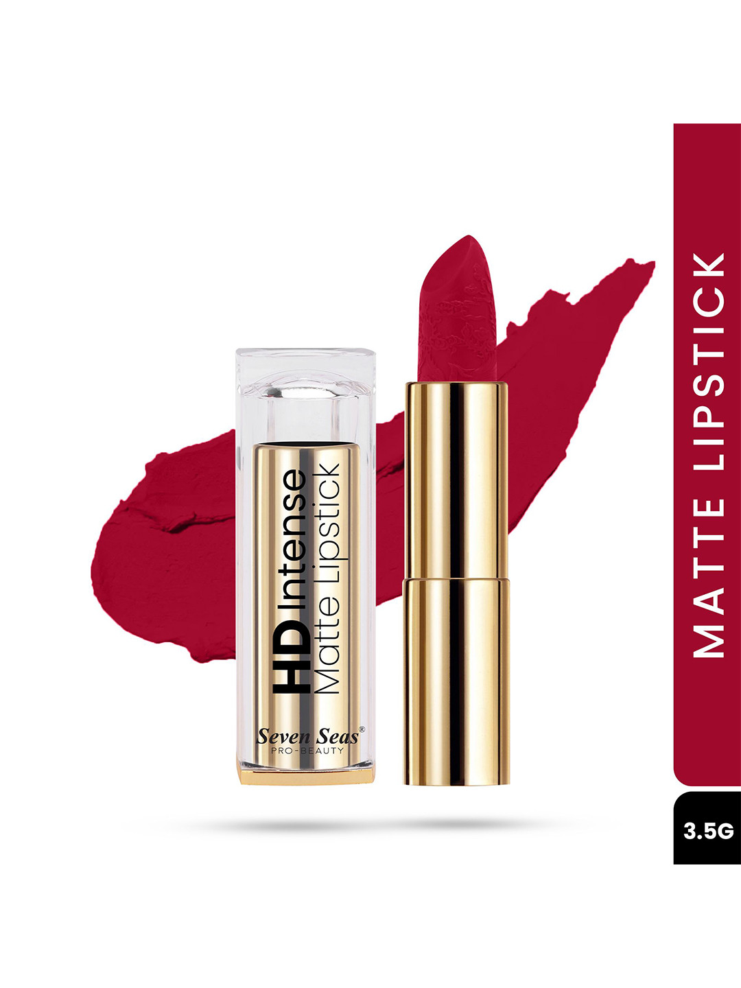 

Seven Seas HD Intense Matte Long Lasting Lipstick - 3.5 g - Guardsman Red 614