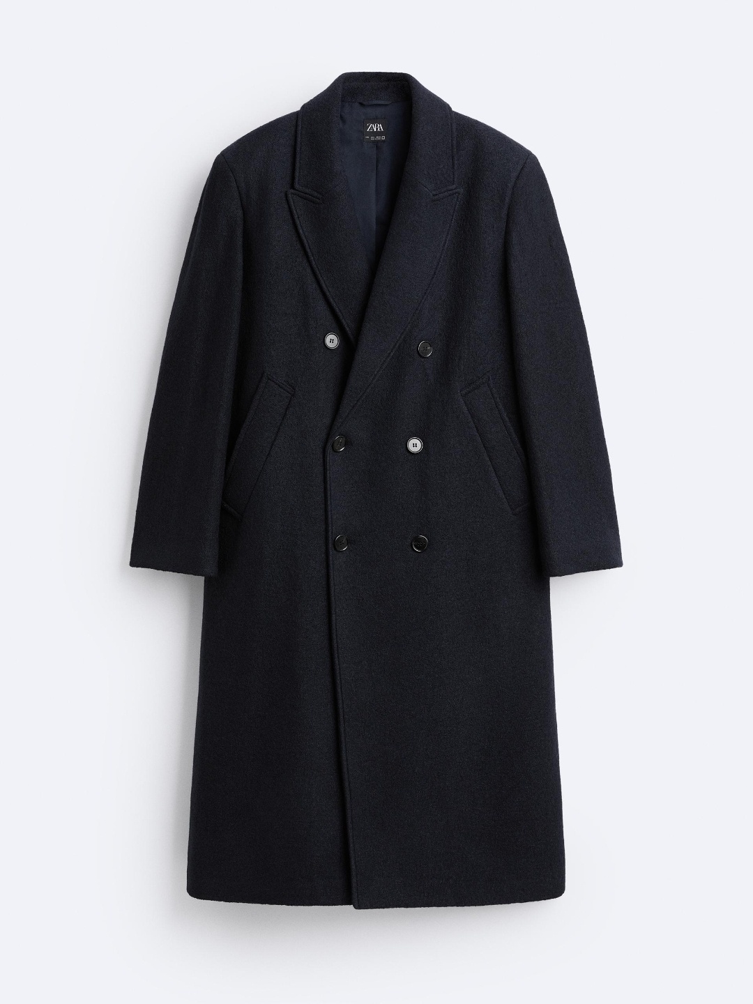 

ZARA Men Navy Blue Coats
