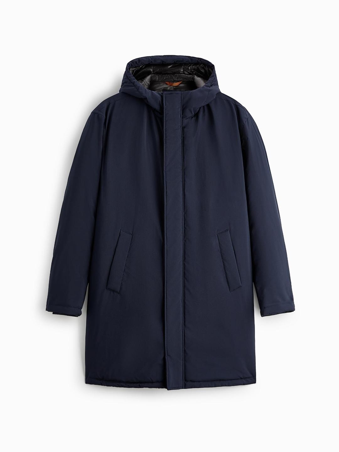 

ZARA Men Navy Blue Coats