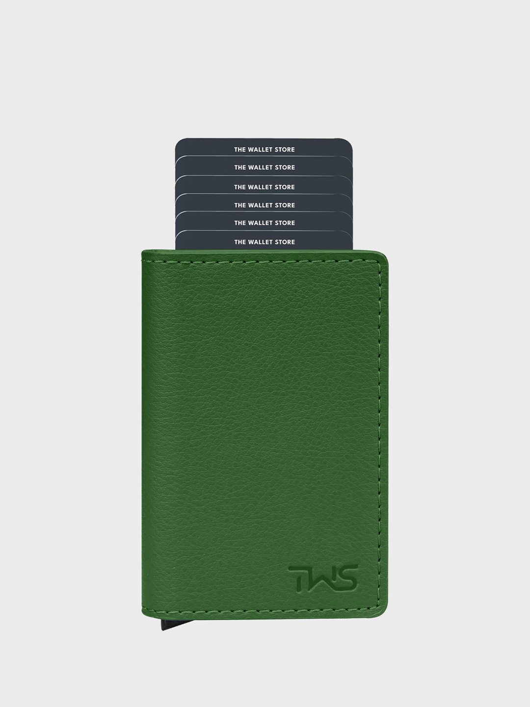 

The Wallet Store Unisex Leather Two Fold Wallet, Green