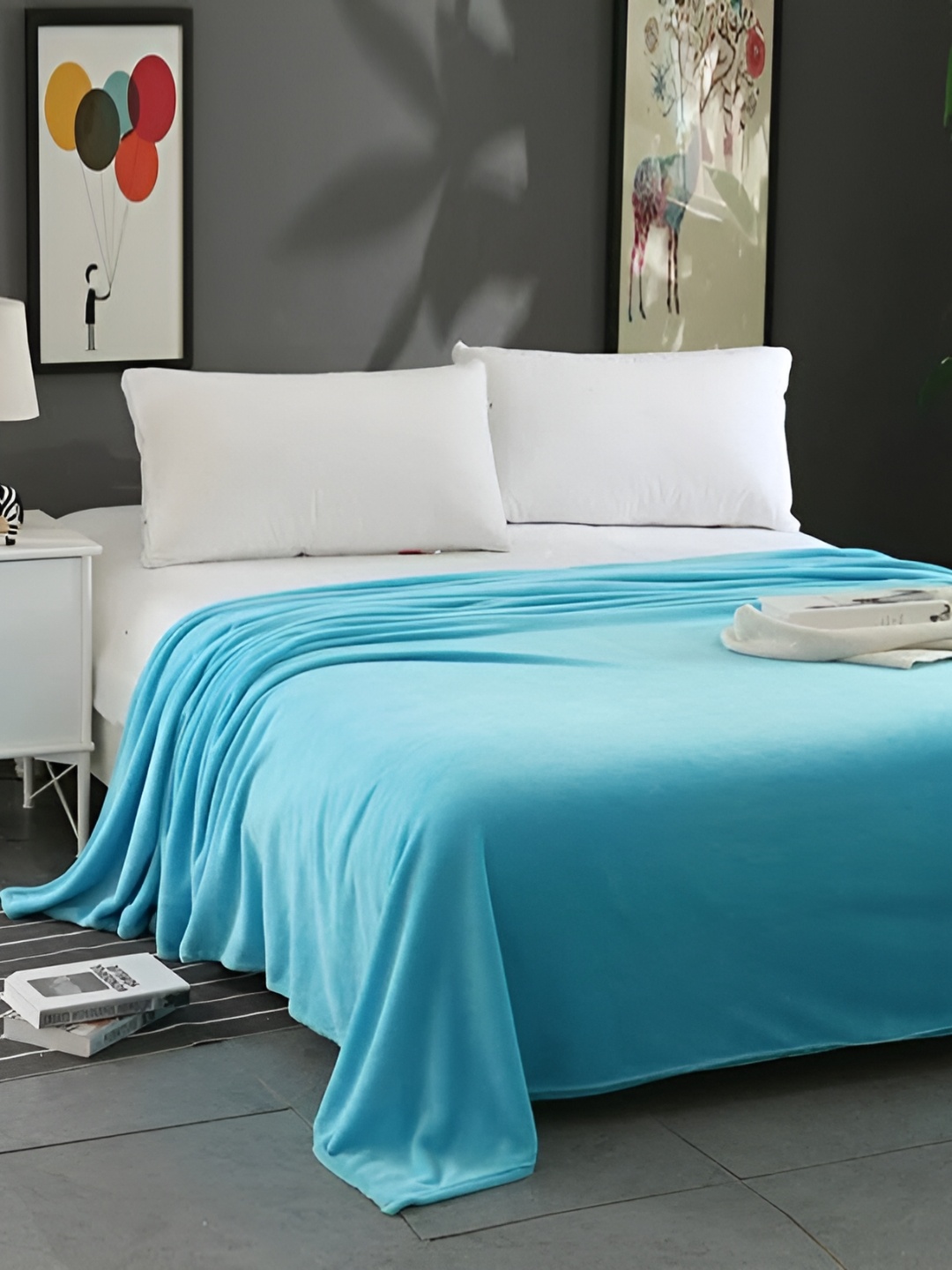 

BREVARD Aqua-Blue Double Bed Duvet Cover