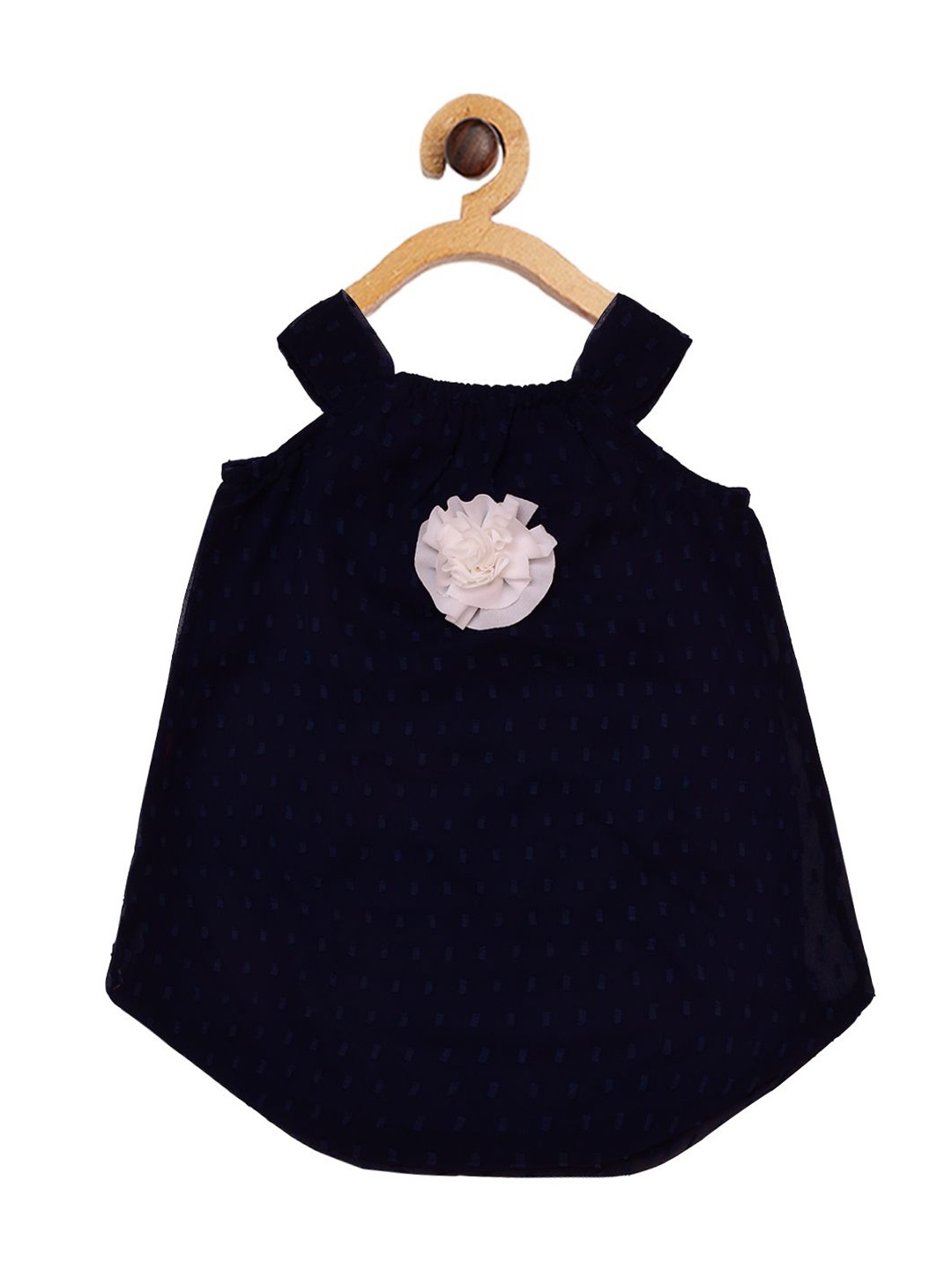 

HERE&NOW Girls Print Balloon Dress, Navy blue