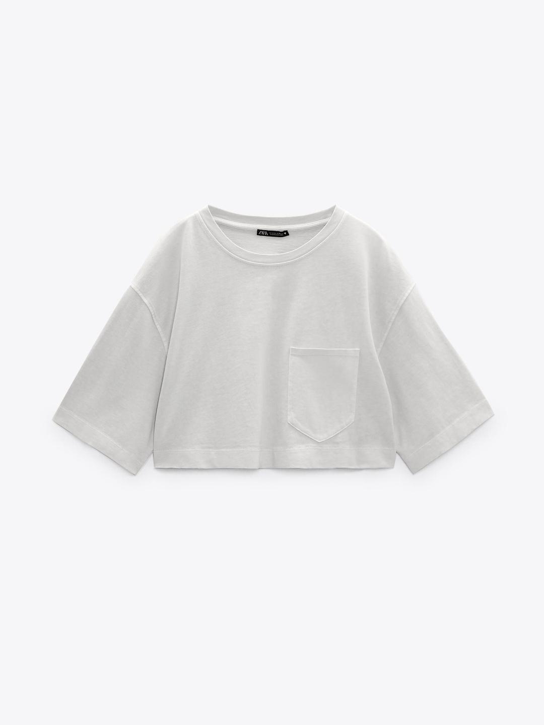 

ZARA Women Grey T-shirt