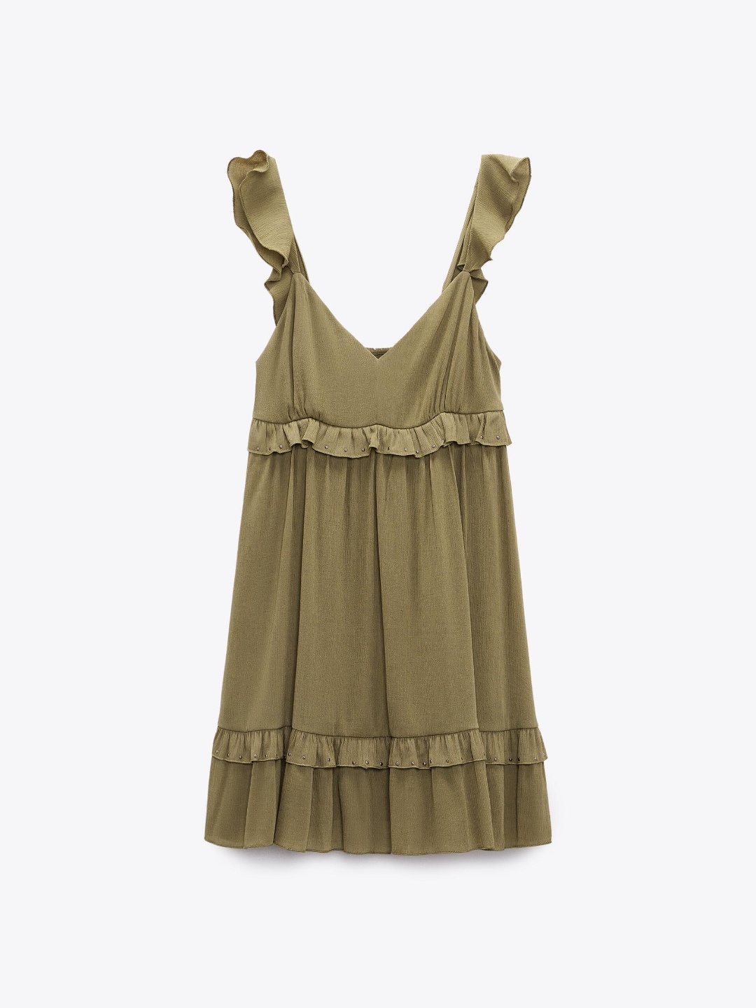 

ZARA Women Khaki Dress