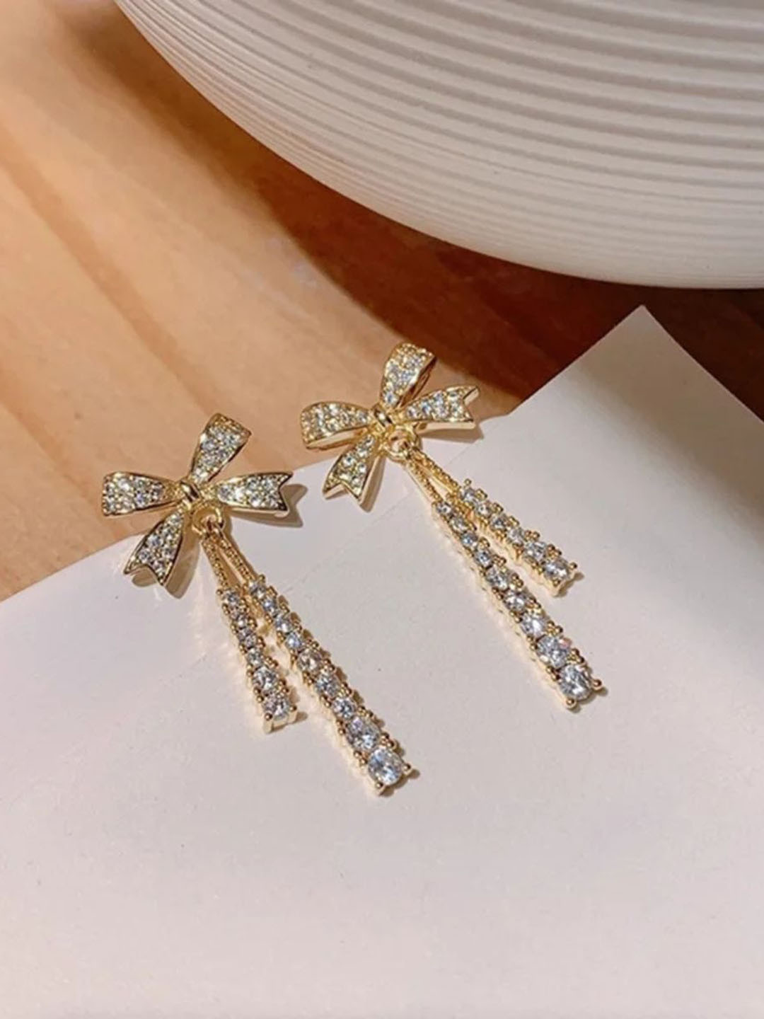 

CareDone Contemporary Studs Earrings, Gold