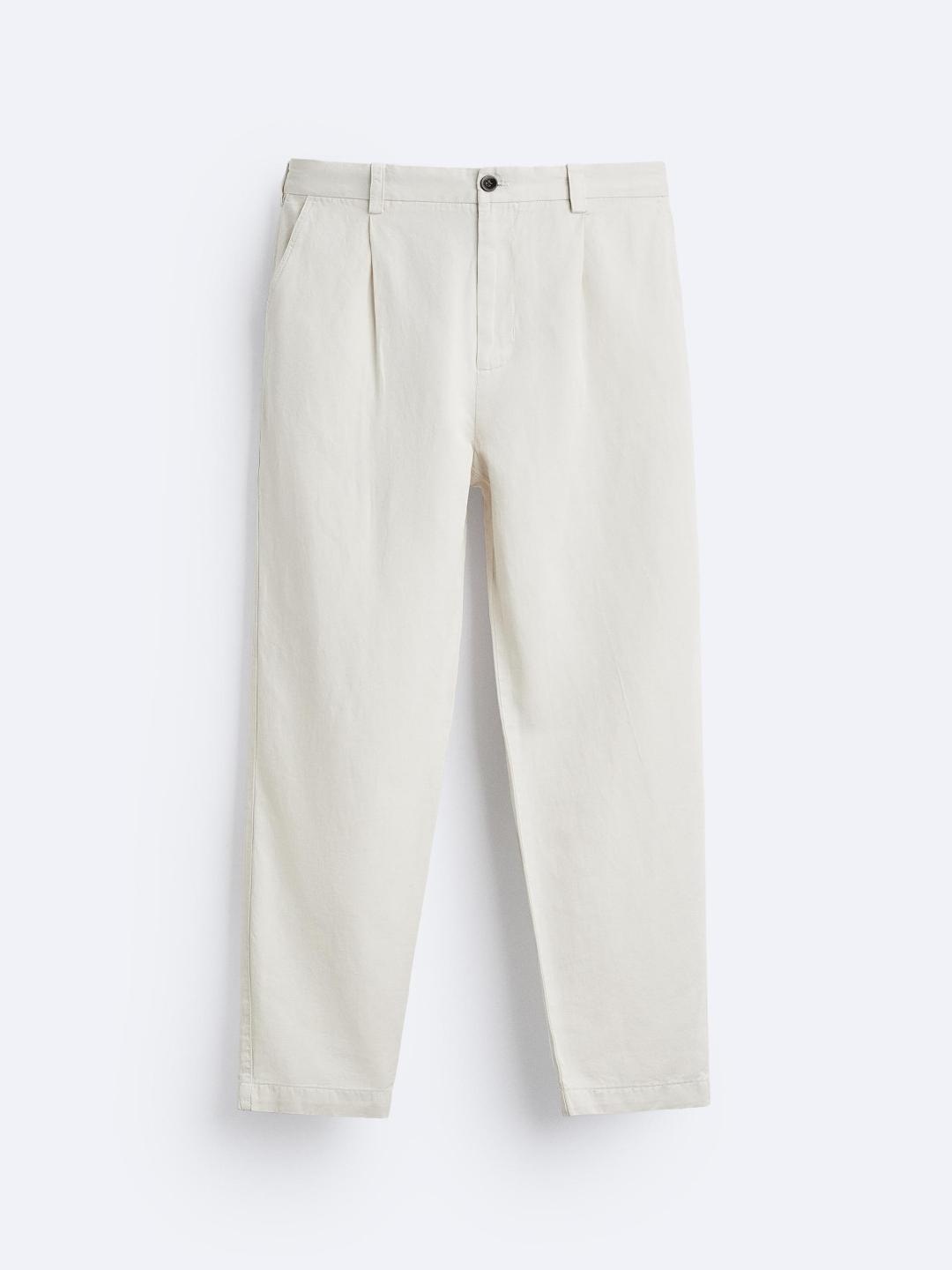 

ZARA Men White Trousers