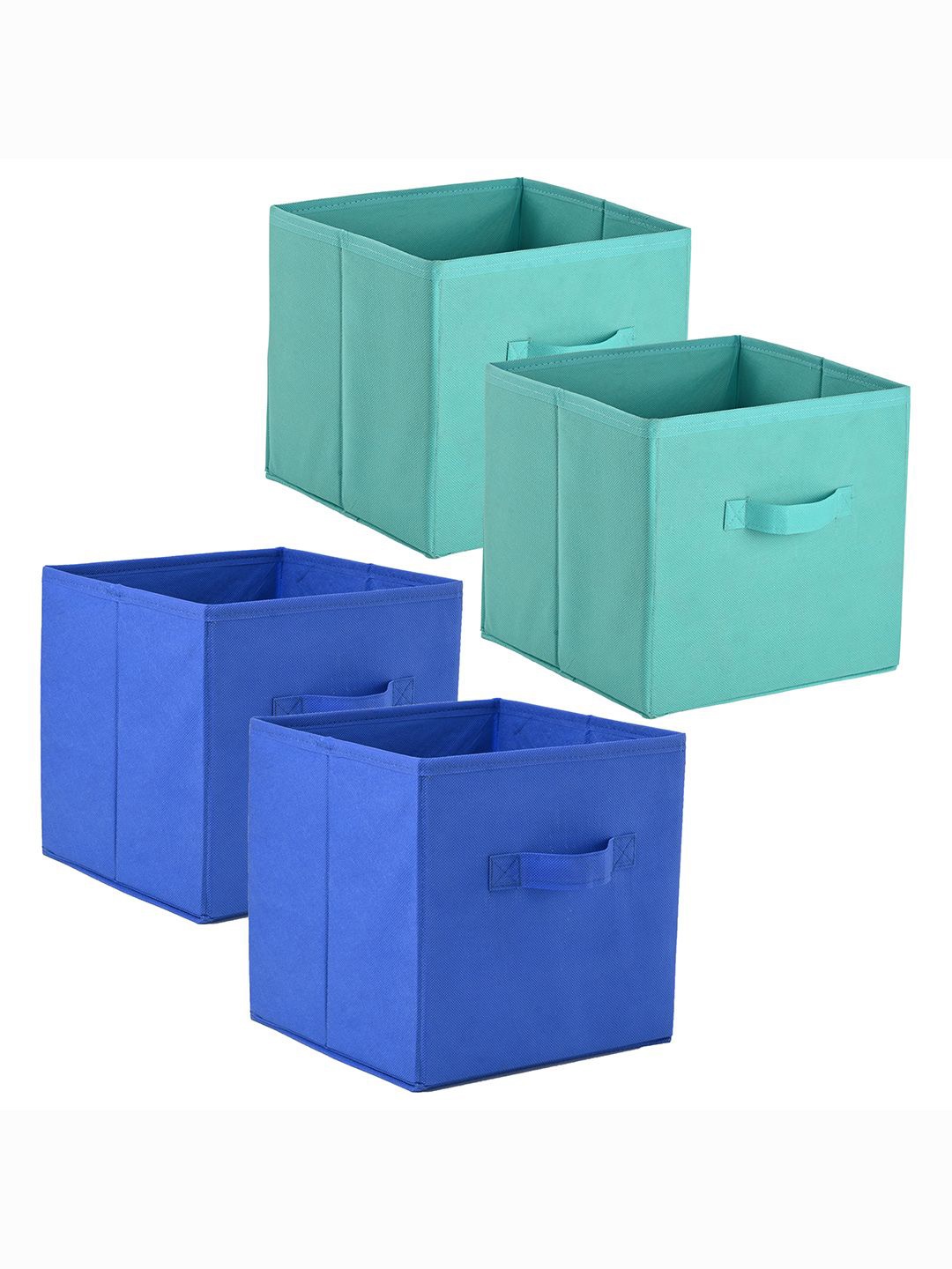 

Kuber Industries Green & Blue 4 Pieces Multi-Utility Organisers