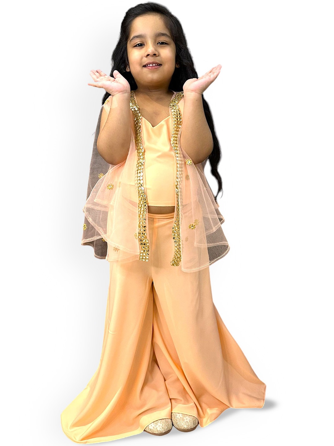 

Samsara Couture Girls Clothing Set, Peach