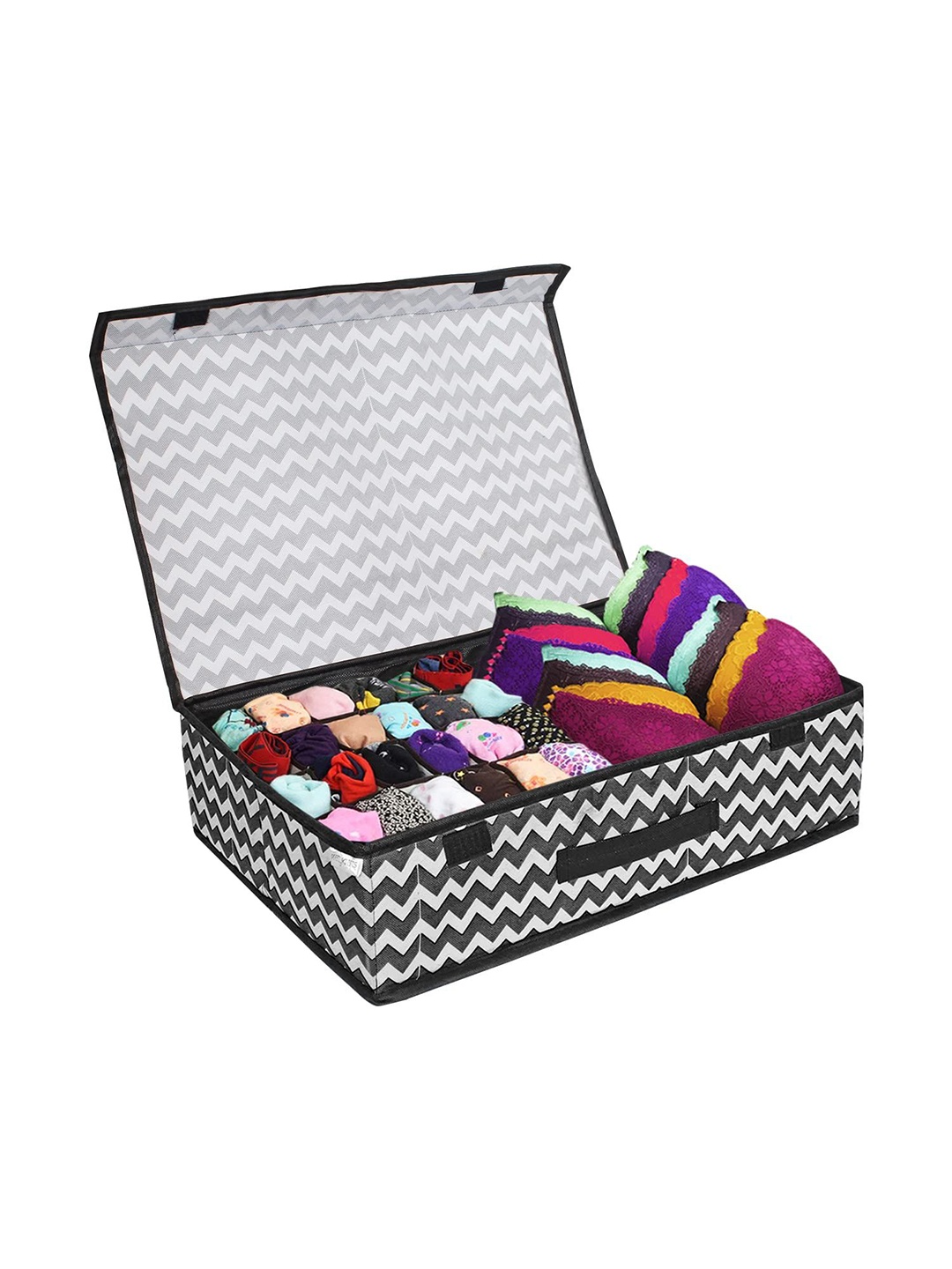 

prettykrafts Black & White Reusable Multi-Utility Organisers
