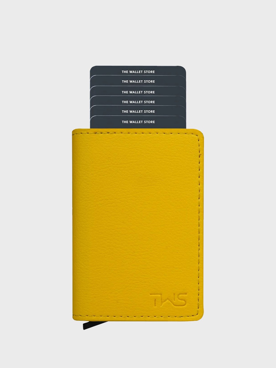 

The Wallet Store Unisex Leather Two Fold Wallet, Yellow