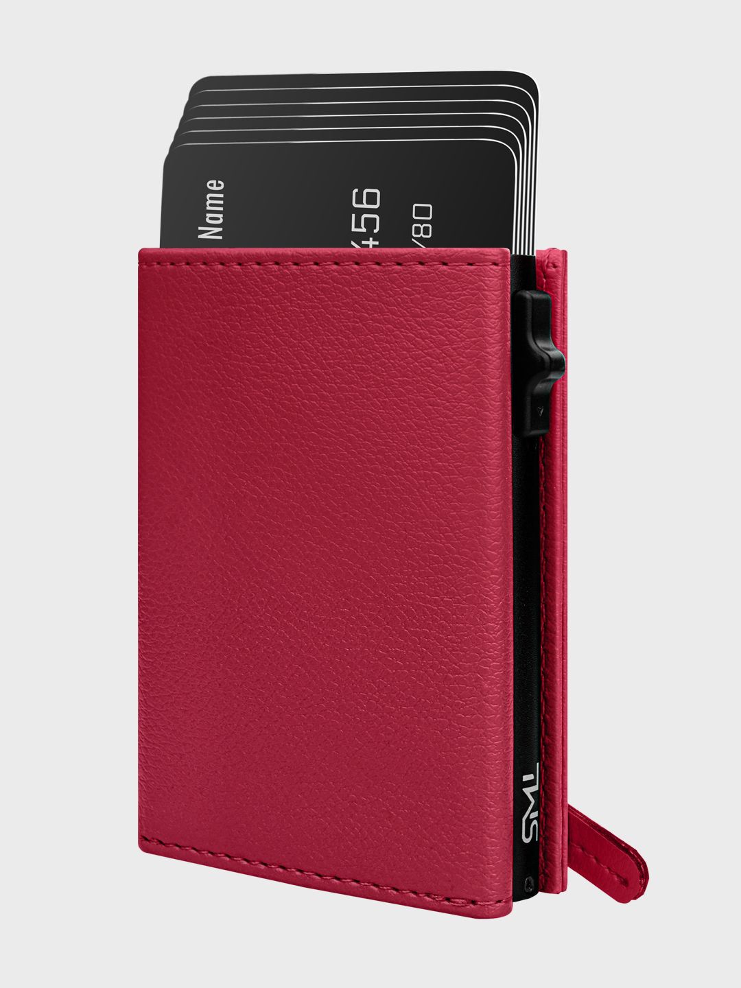 

The Wallet Store Unisex Leather Card Holder, Red
