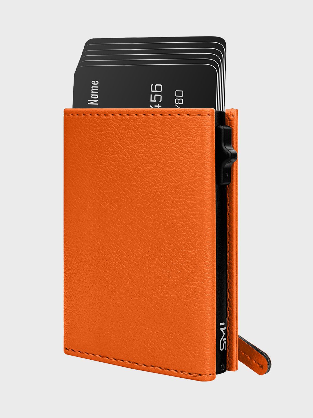 

The Wallet Store Unisex Leather Three Fold Wallet, Orange