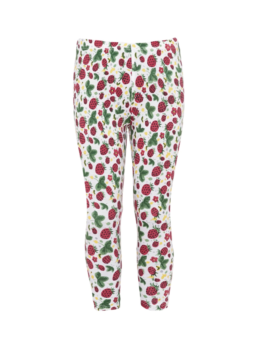 

Naughty Ninos Girls Pack Of 2 Printed Ankle-Length Leggings, Off white