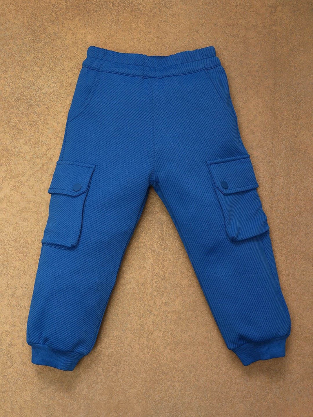 

One Friday Boys Mid-Rise Regular Fit Jogger Track Pants, Blue