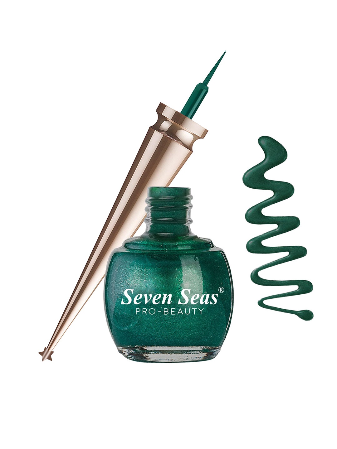 

Seven Seas Long Lasting Liquid Colored Eyeliner 5ml- Pearl Green 08