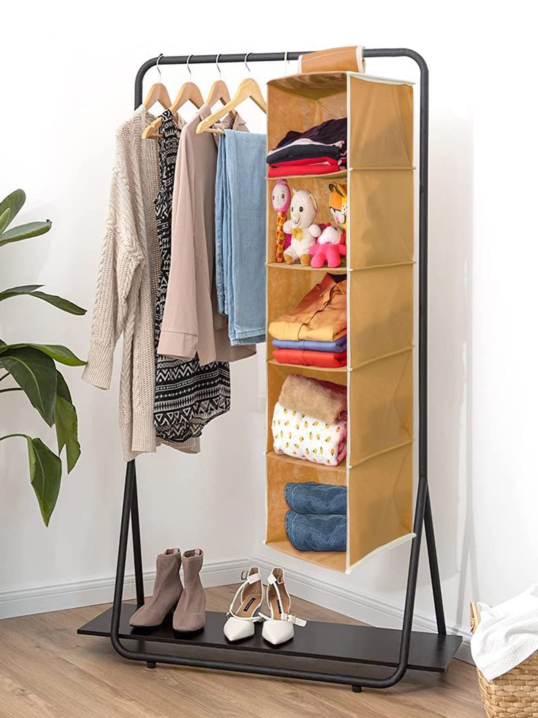 

prettykrafts Beige Reusable Multi-Utility Organisers