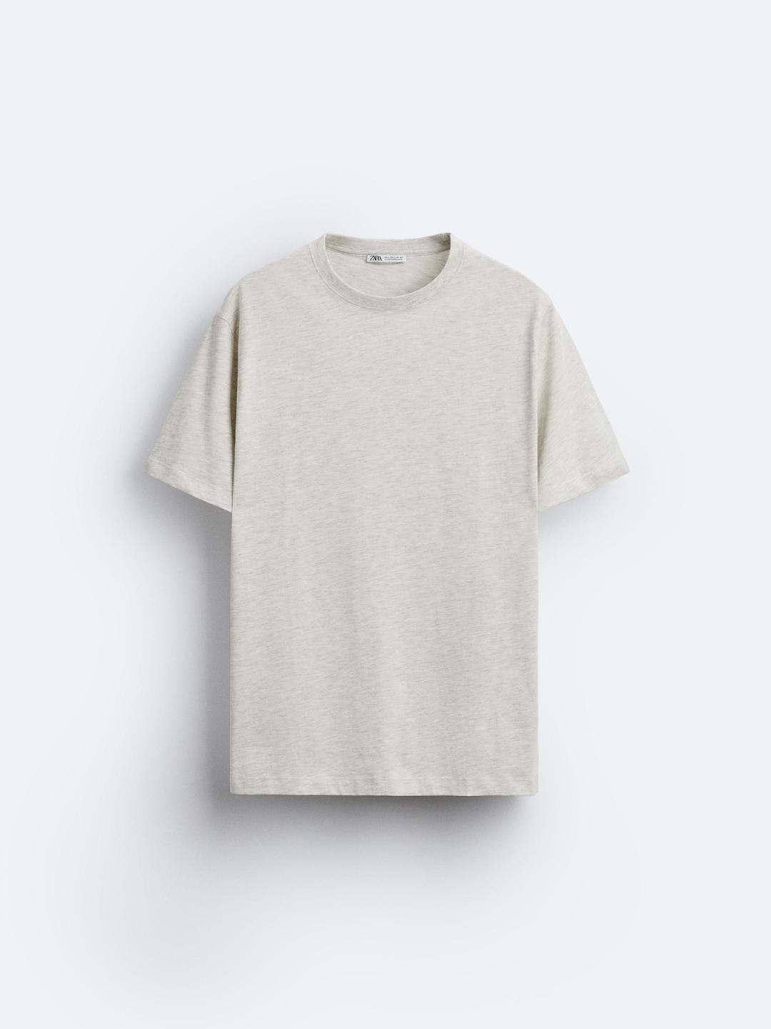 

ZARA Men Grey T-shirt