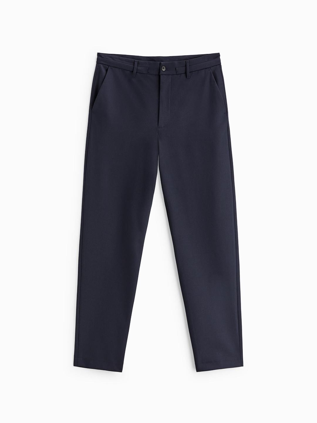 

ZARA Men Navy Blue Trousers