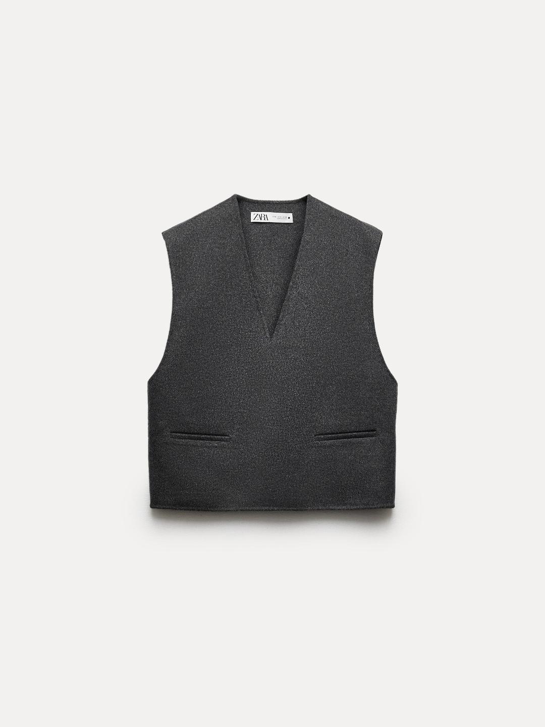 

ZARA Women Grey Waistcoat