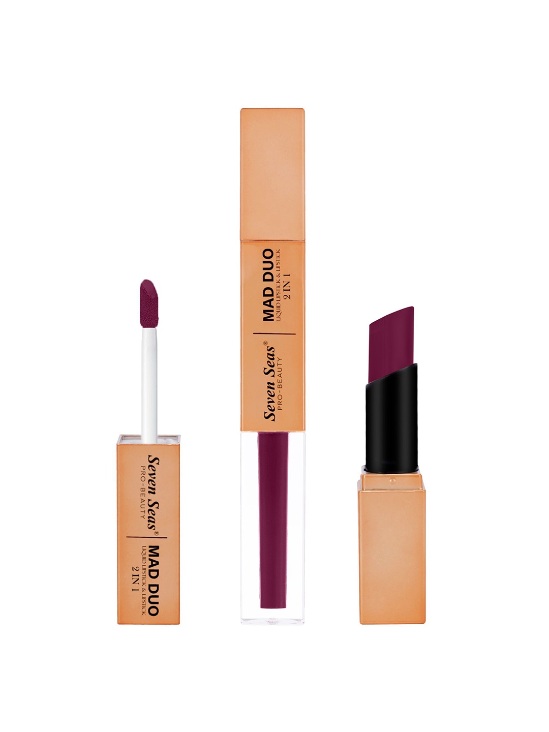 

Seven Seas Mad Duo 2 In 1 Matte & Liquid Lipstick - 7 g - Nightshadz - 321, Na