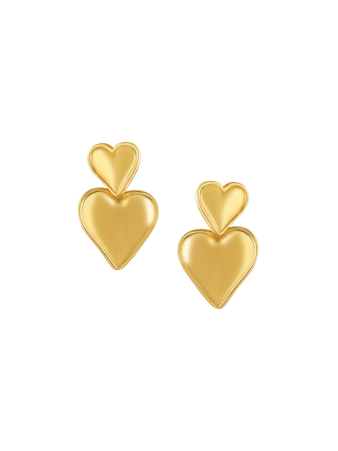 

Mahi Gold-Plated Heart Shaped Drop Earrings