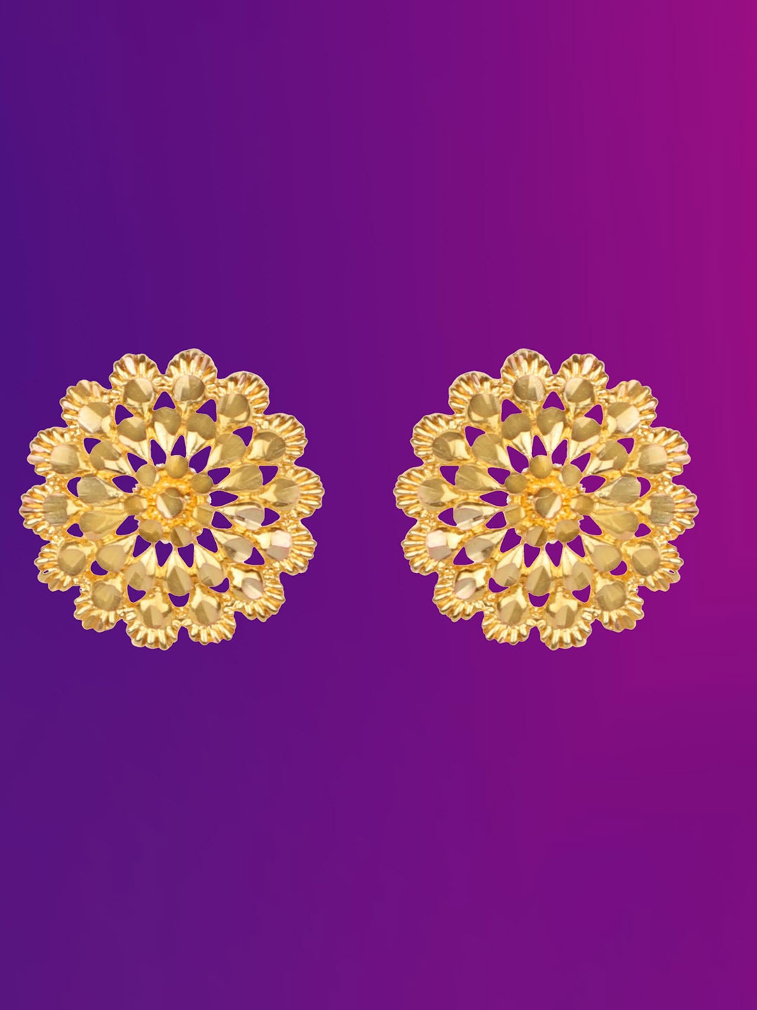 

Lila Contemporary Studs Earrings, Gold