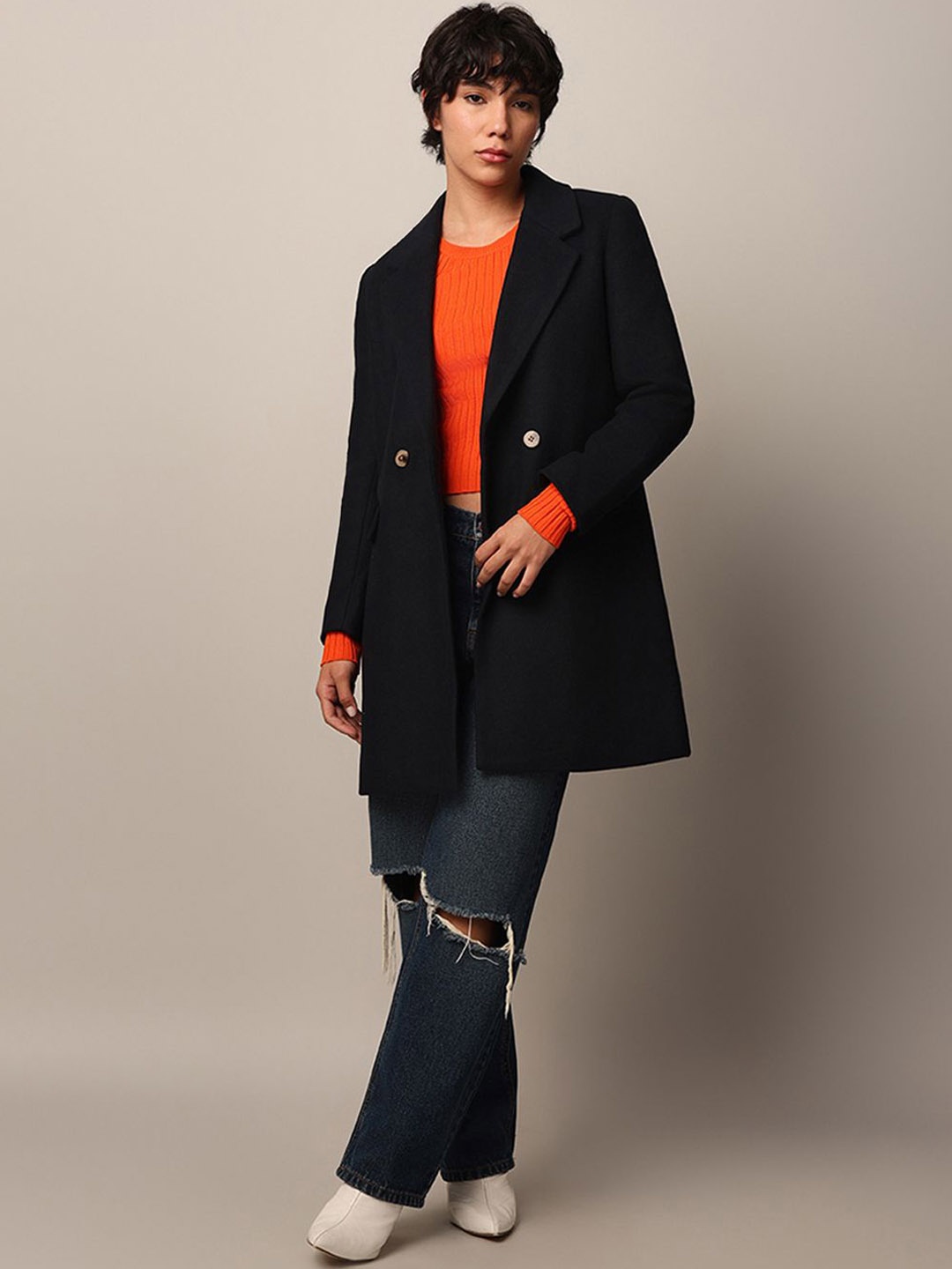 

ONLY Women Longline Parka Jacket, Black