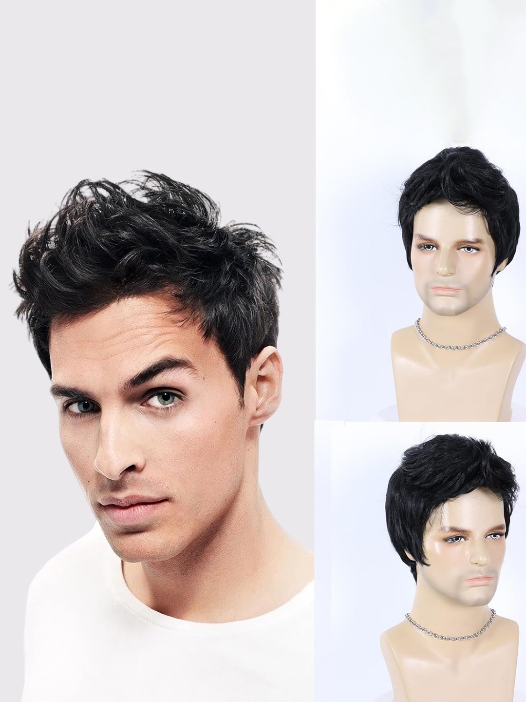 

D-Divine Halo Toupee Straight Hair Extension - Black