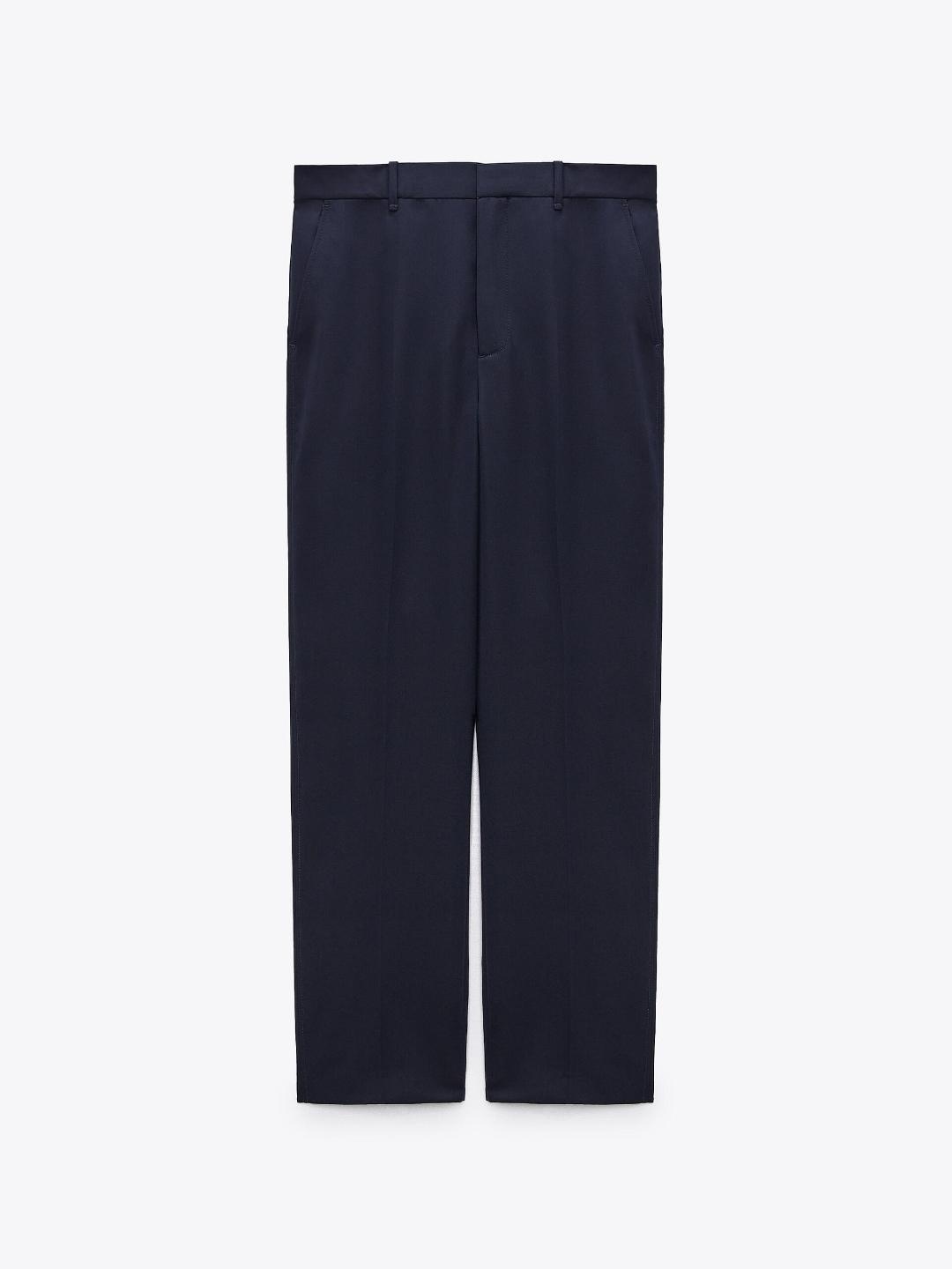 

ZARA Women Navy Blue Trousers