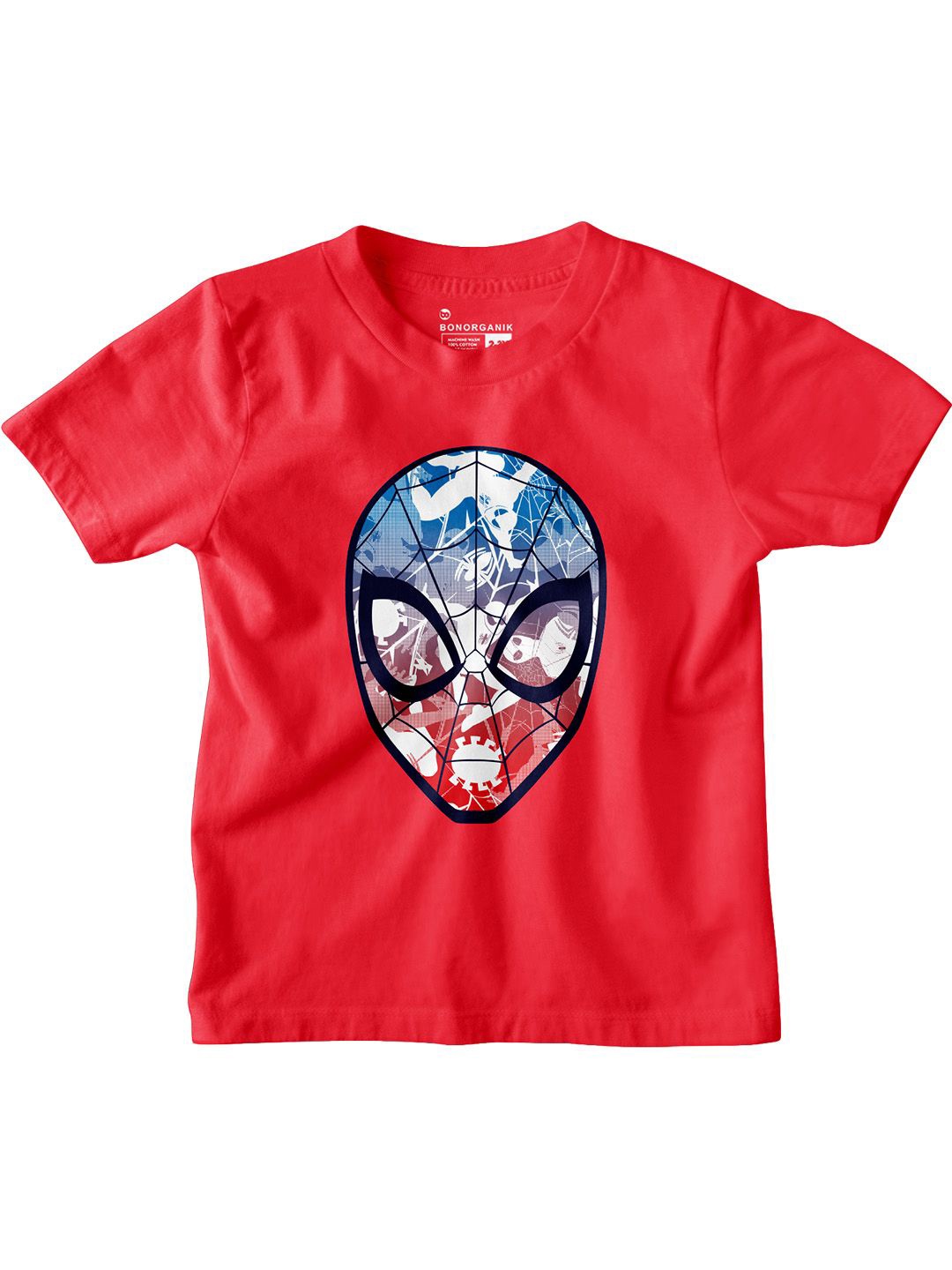 

BonOrganik Boys Deadpool Graphic Printed Round Neck Cotton T-shirt, Red