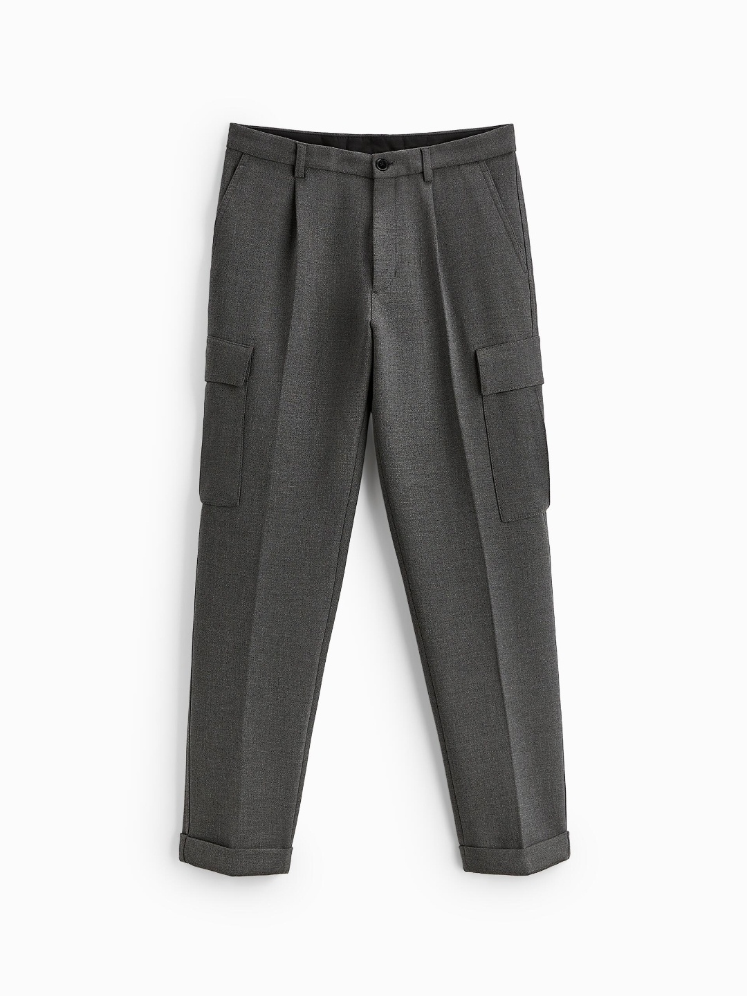 

ZARA Men Grey Trousers
