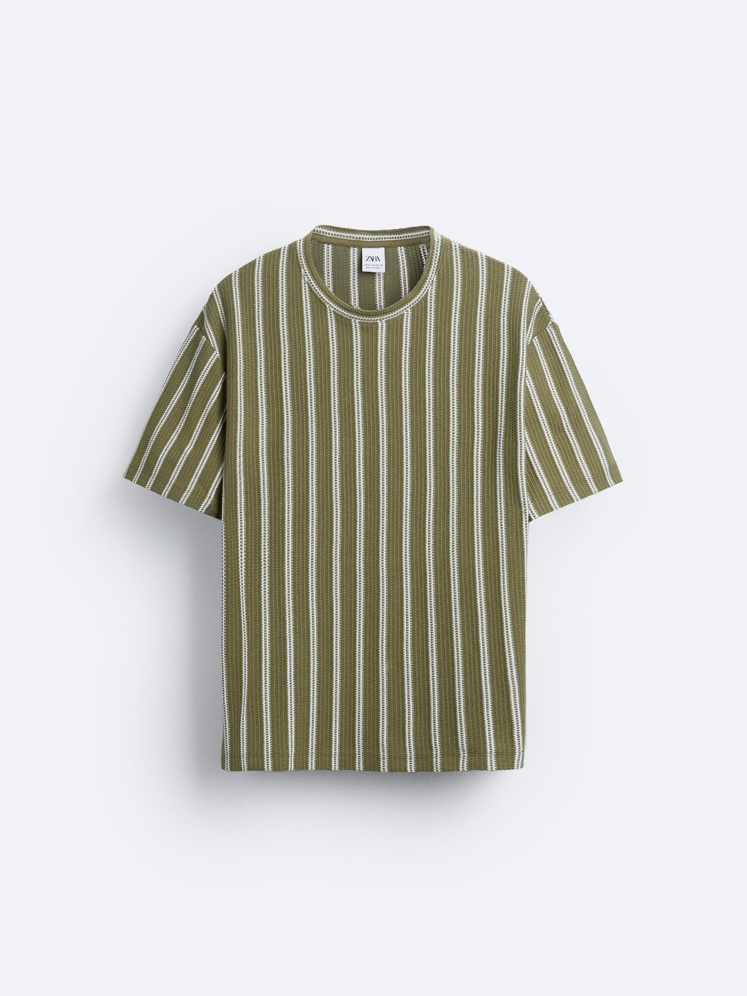 

ZARA Men Khaki T-shirt