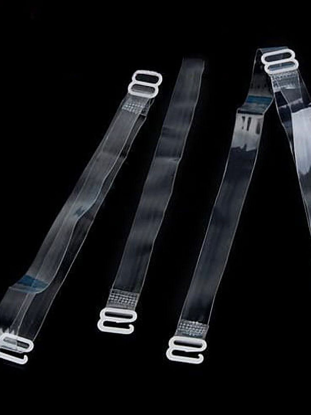 

KRENOZ Set of 4 All Day Comfort Bra Straps and Extenders Lingerie accessories, Transparent