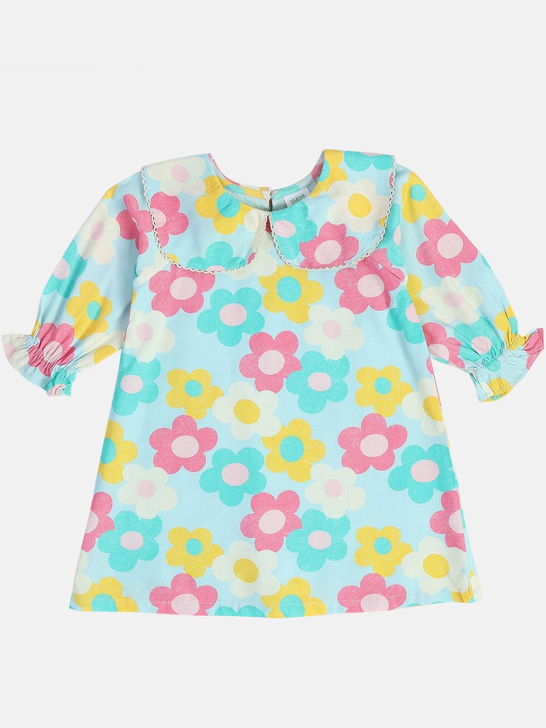 

MINI KLUB Girls Floral A-Line Dress, Blue