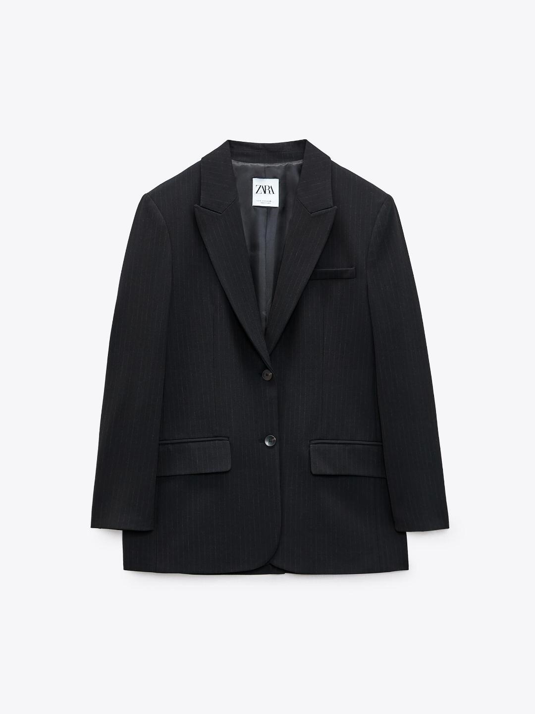 

ZARA Women Navy Blue Blazers