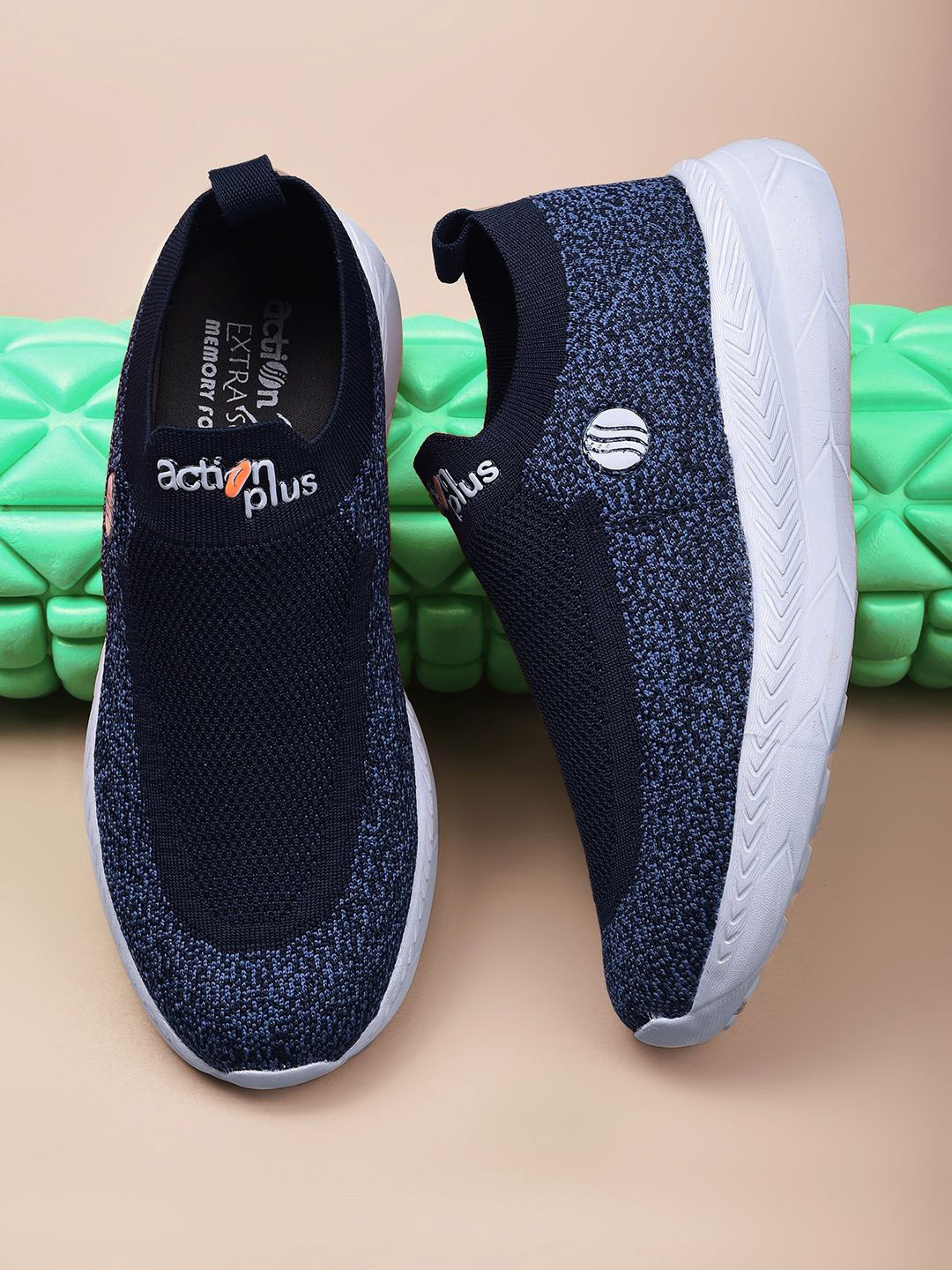 

Action EVA Flotter Men Woven Design Slip-On Sneakers, Blue