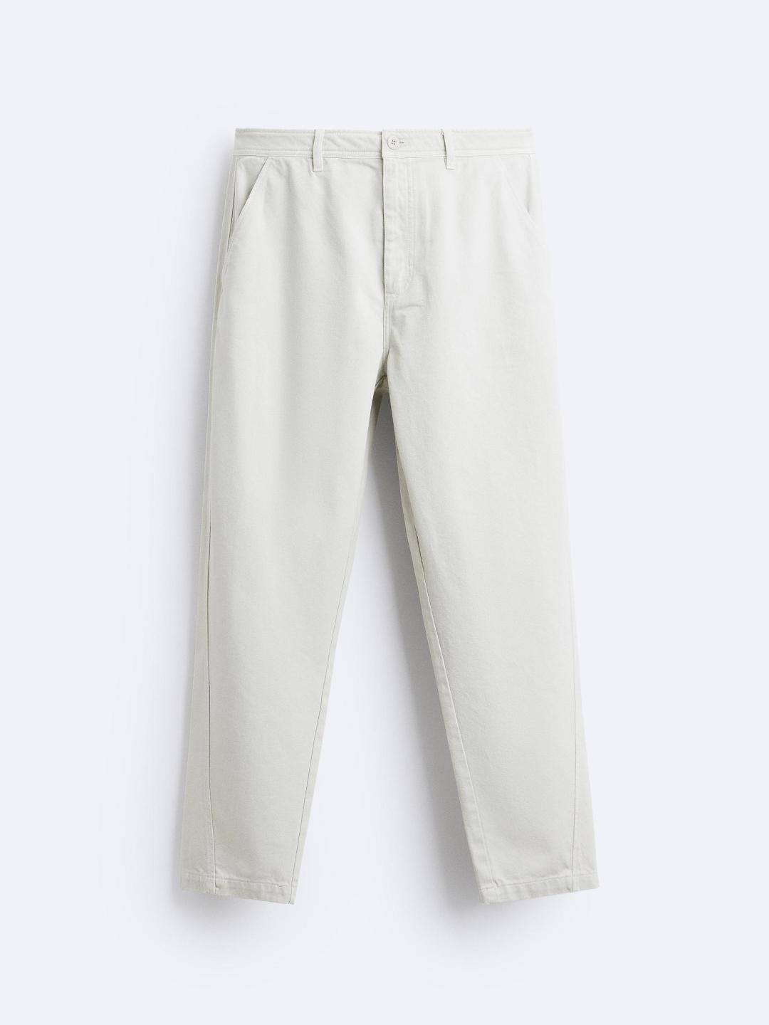 

ZARA Men Grey Trousers