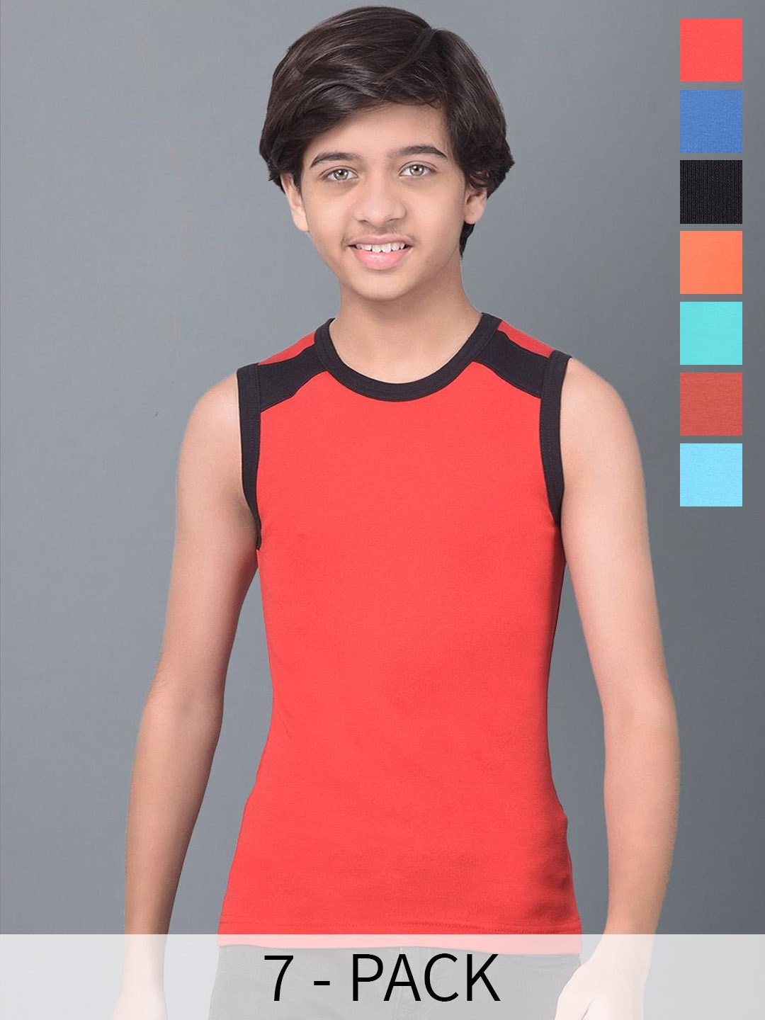 

Dollar Bigboss Boys Pack Of 7 Assorted Gym Vest MBKB-05-BB05-PO7-CO2-Assorted