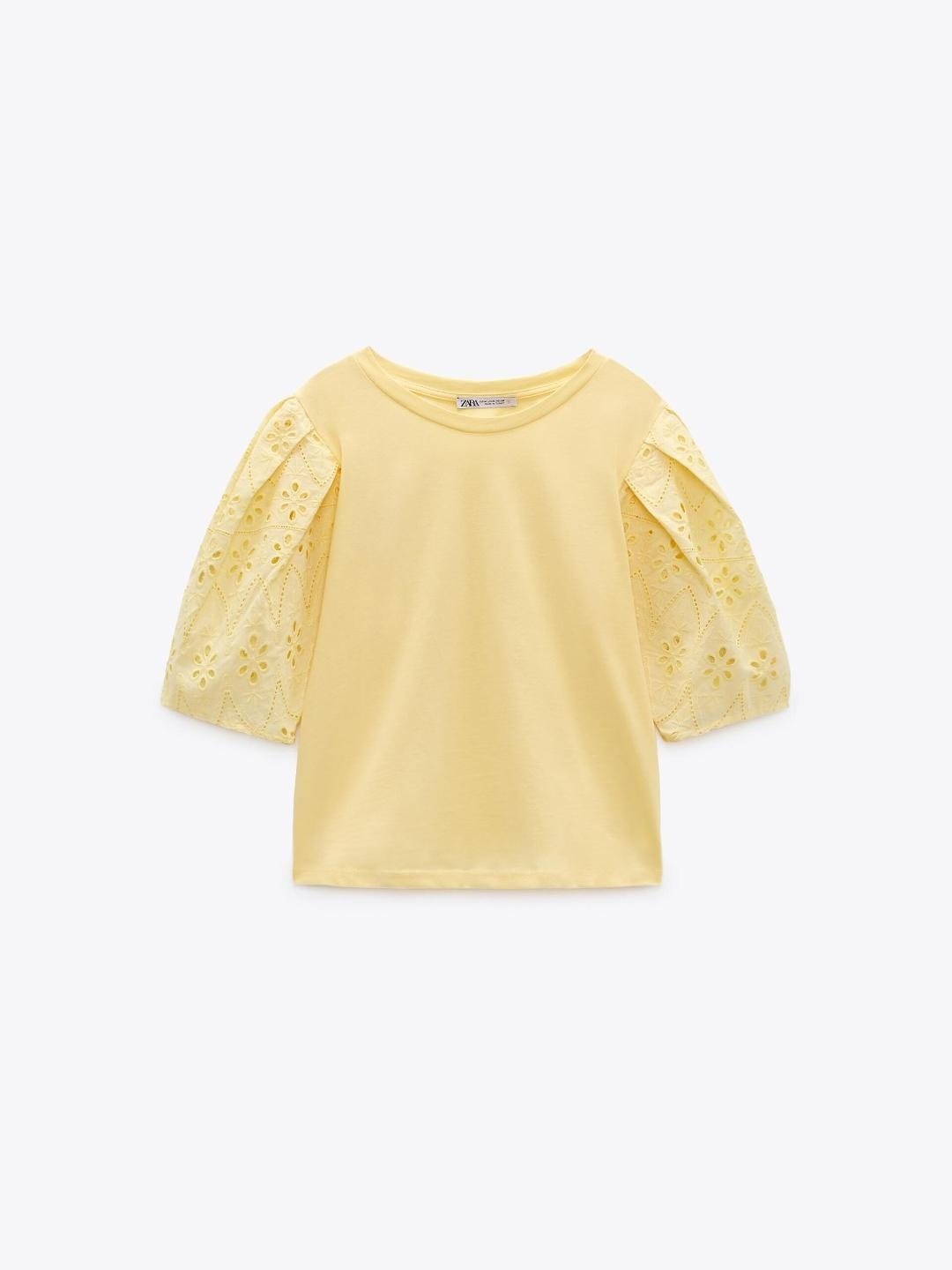 

ZARA Women Yellow Tops