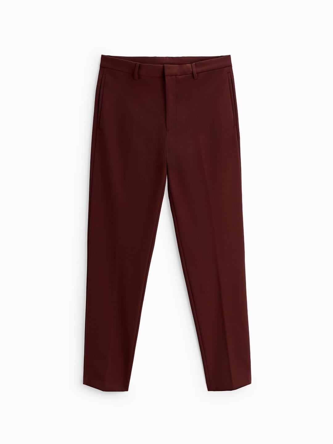 

ZARA Men Burgundy Trousers