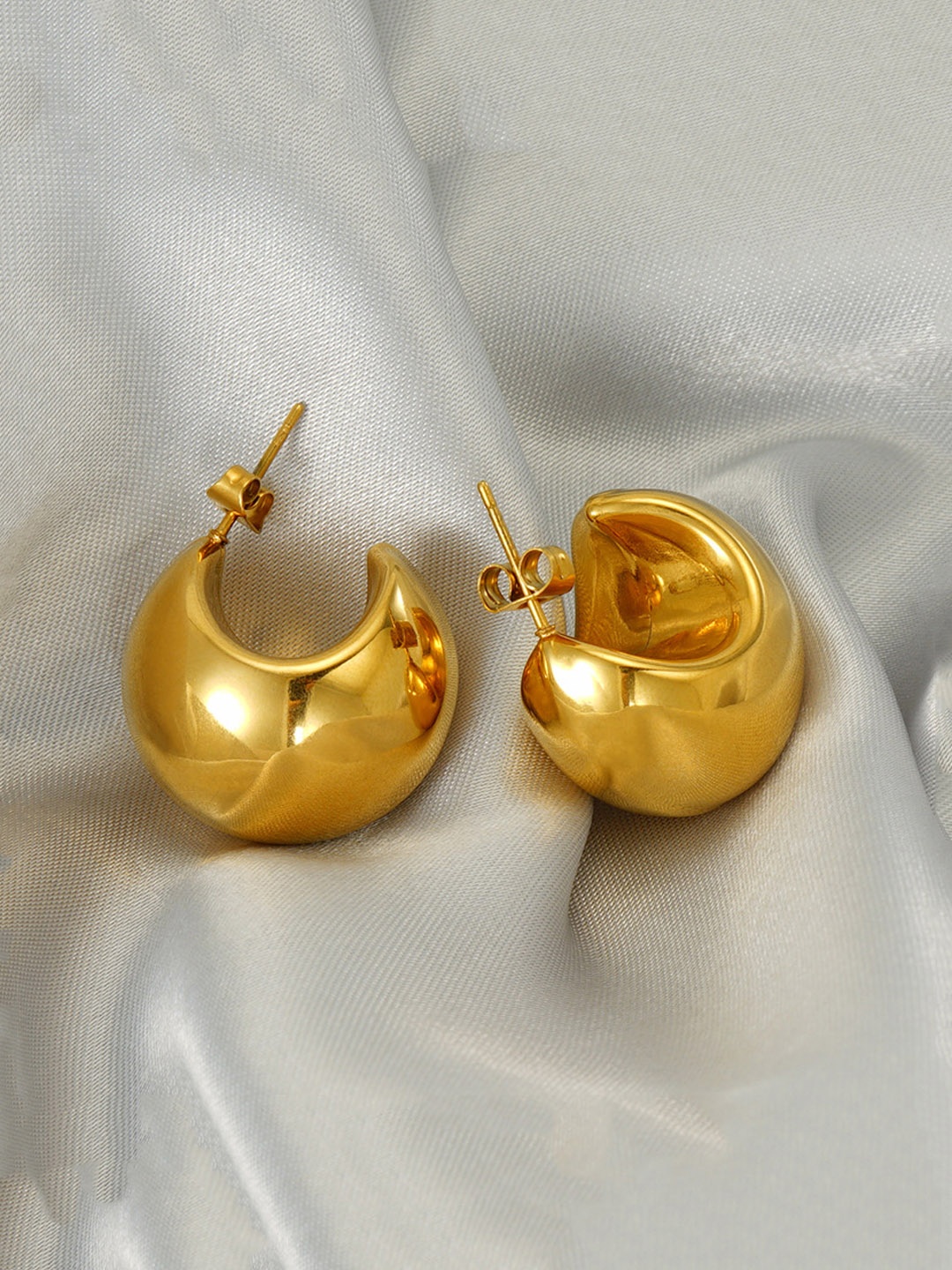 

FIMBUL Gold Plated Classic Studs Earrings