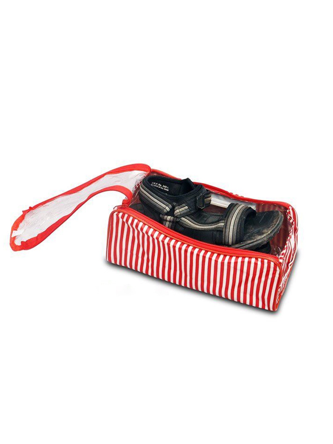 

prettykrafts Red & White Reusable Shoes Organisers