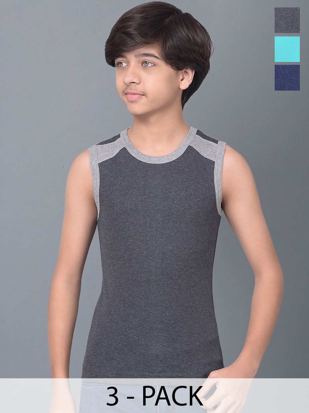 

Dollar Bigboss Pack Of 3 Assorted Vests MBKB-05-BB05-PO3-CO4-Assorted