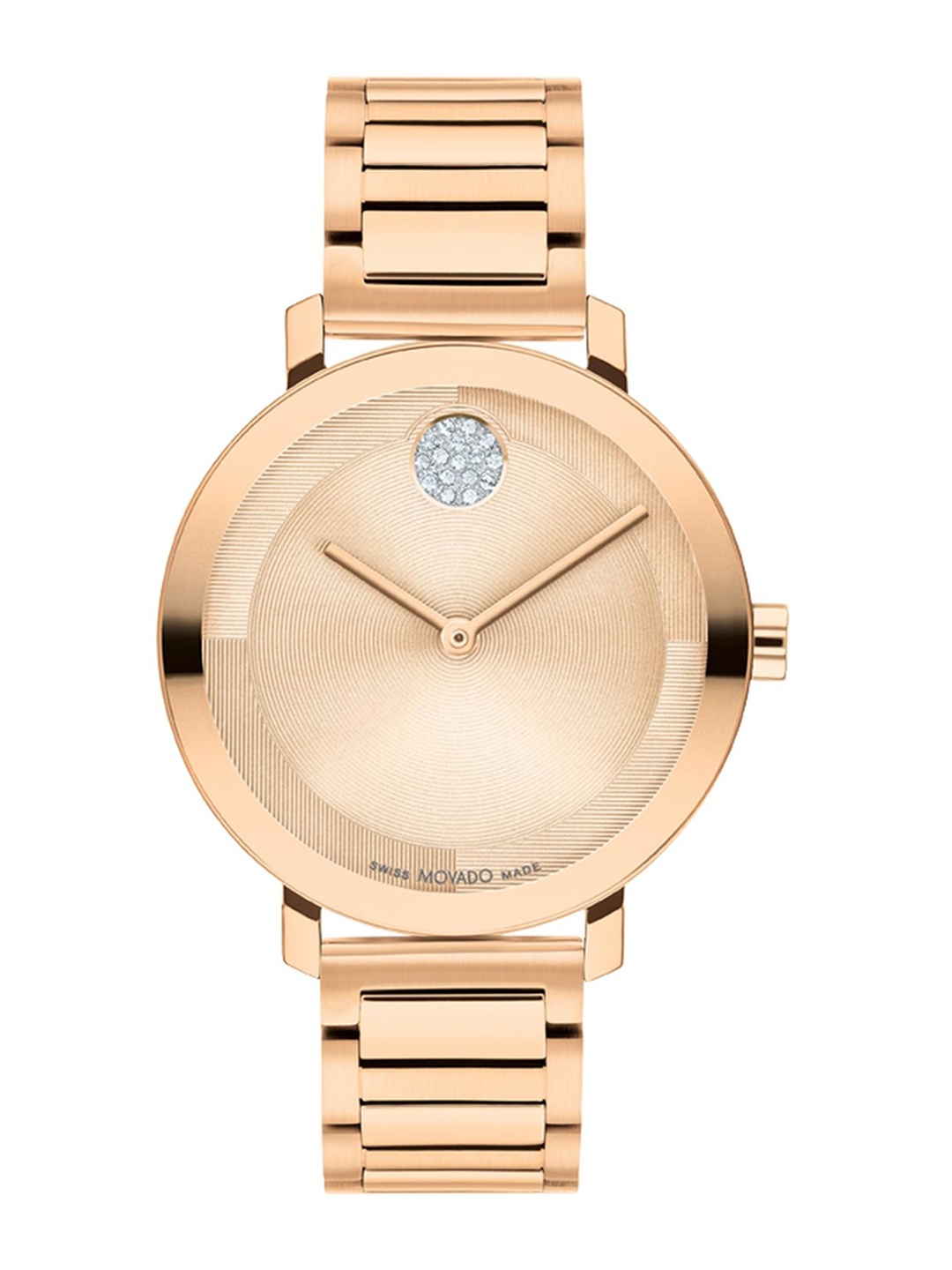 

MOVADO Women Dial & Stainless Steel Straps Analogue Watch 3601143, Rose gold