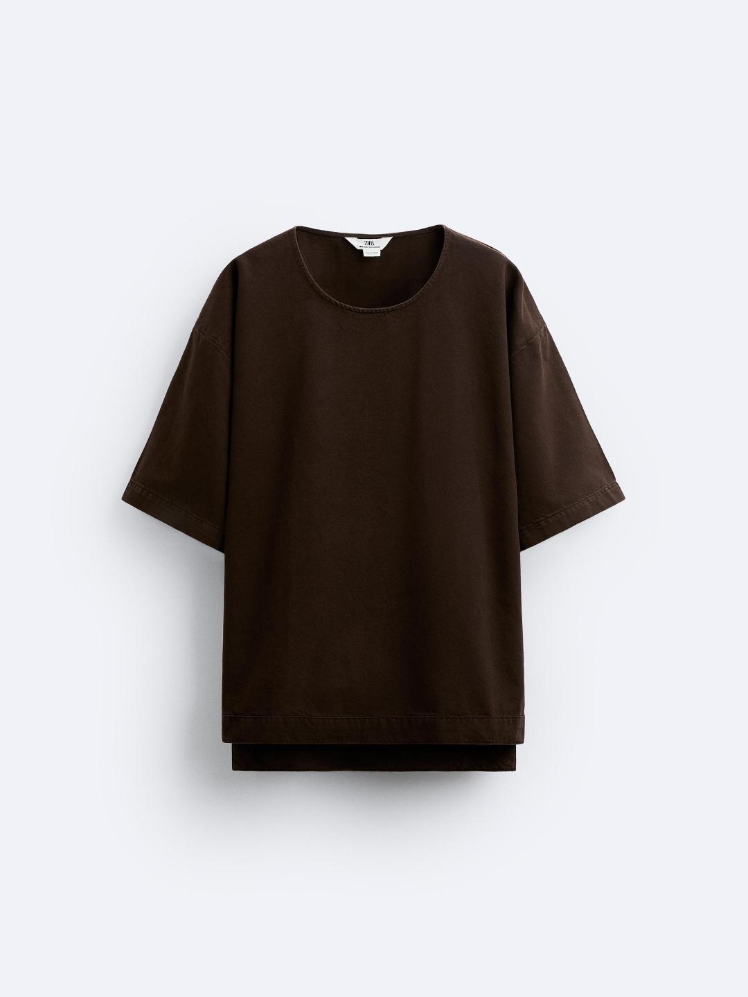 

ZARA Men BrownT-shirts, Brown