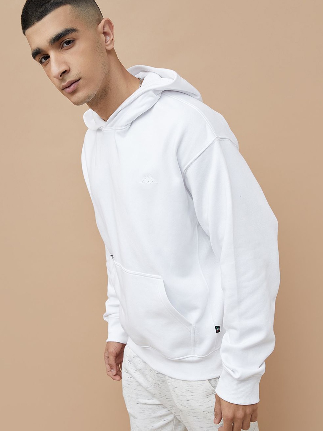

Kappa Men Solid Hood Cotton Pullover Sweatshirt, White