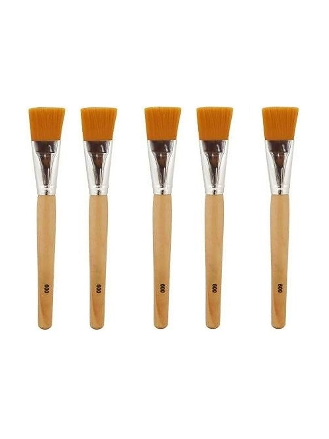 

Rsentera Set Of 5 Professional Face Pack & Facial Bleach Brush, Brown