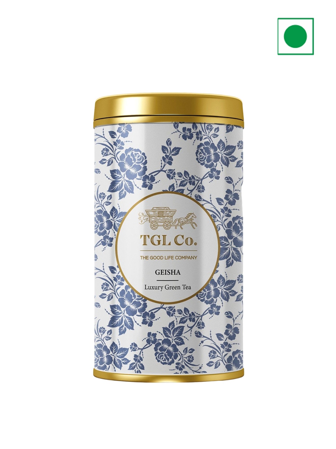 

TGL Co. Geisha Green Tea Tin- 50g, White