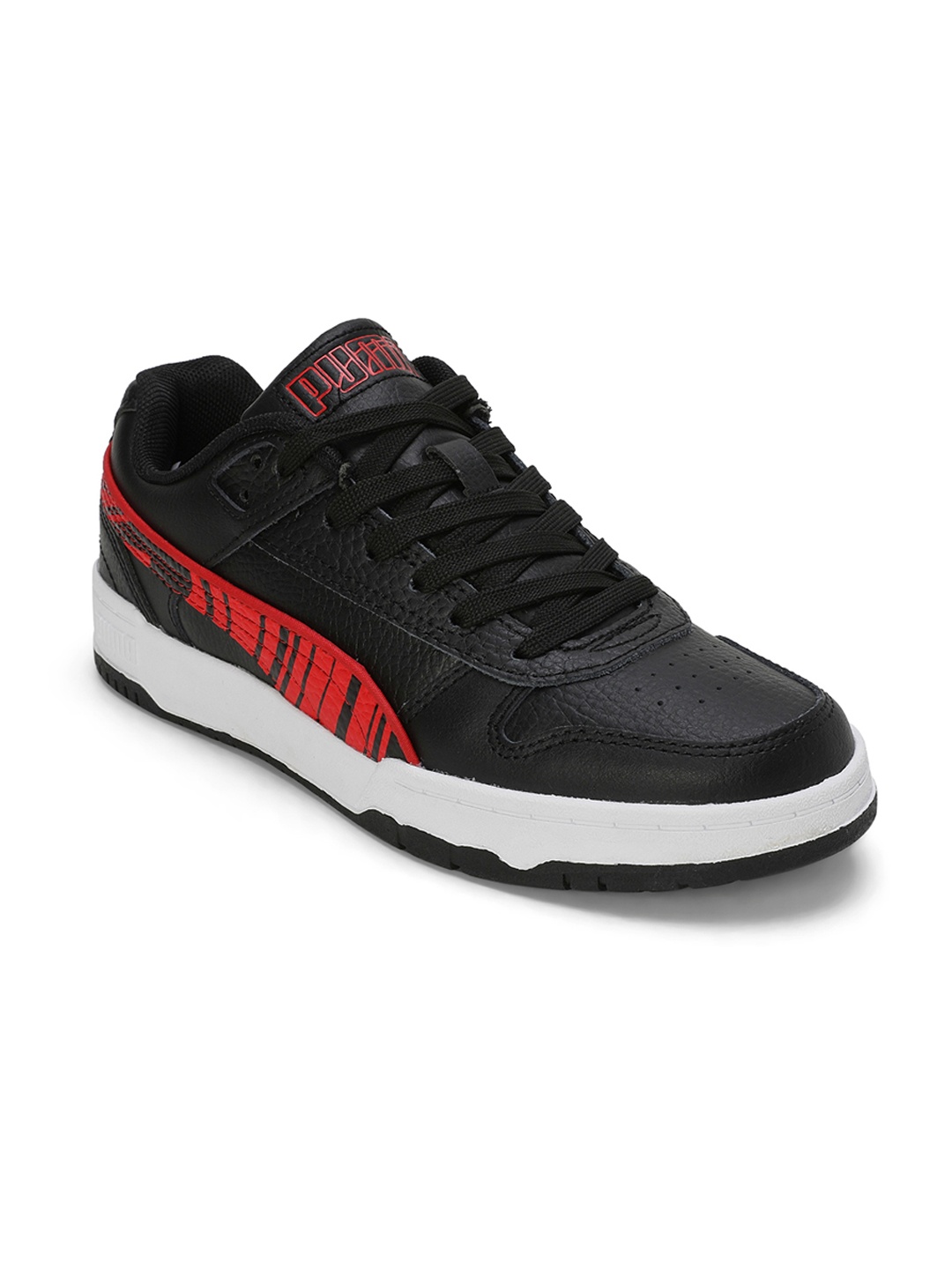 

Puma Unisex RBD Game Low V1 Youth Kids Colourblocked Sneakers, Black