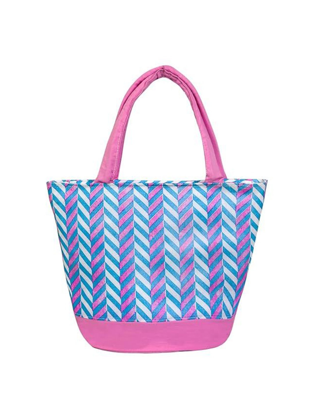 

prettykrafts Geometric Printed Oversized Shopper Tote Bag, Pink